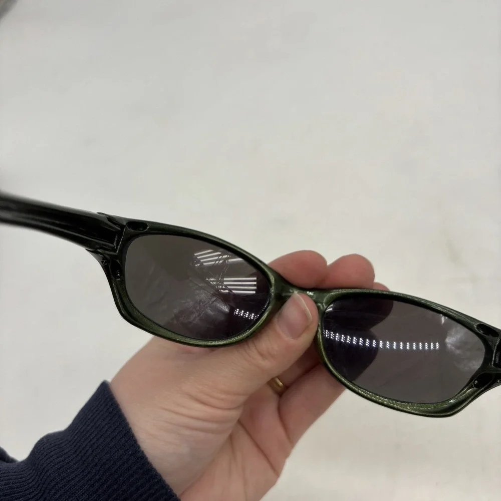 Oakley Fives 1.0 Algae Green with Gold Iridium Lenses and Gold Icons Polarized